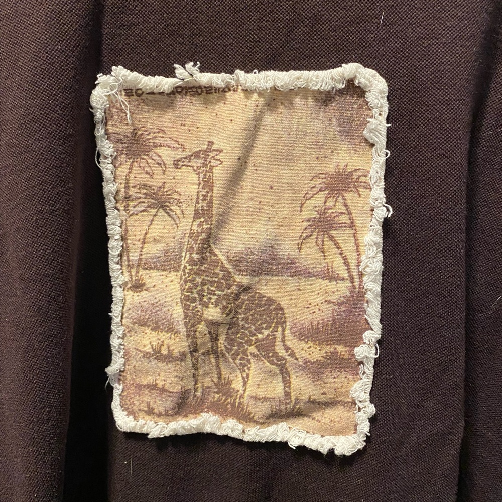 Brown Giraffe Patch Sweatshirt Women’s plus size 26/28
